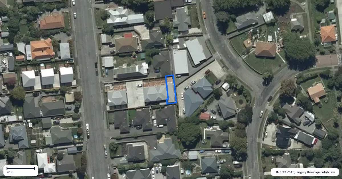 Property context map for 8/20 Euston Street, Riccarton, Christchurch