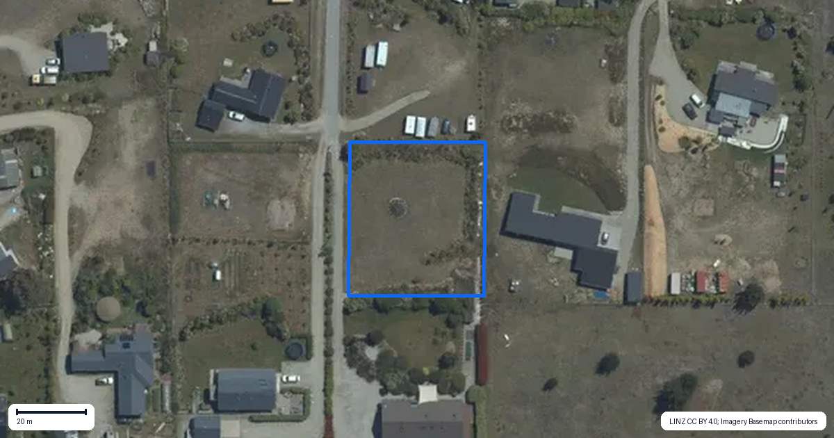 Property context map for 5 Corner Peak Lane, Lake Hawea