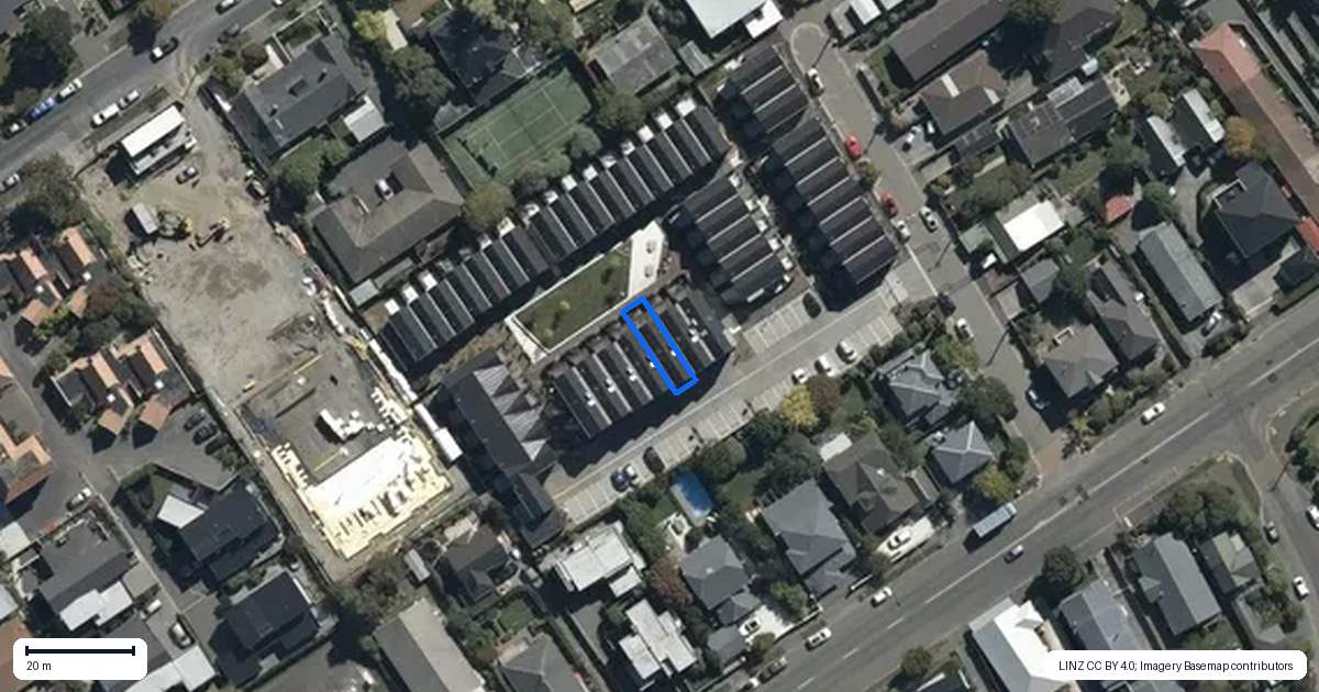 Property context map for 3/11 Donald Place, St Albans, Christchurch
