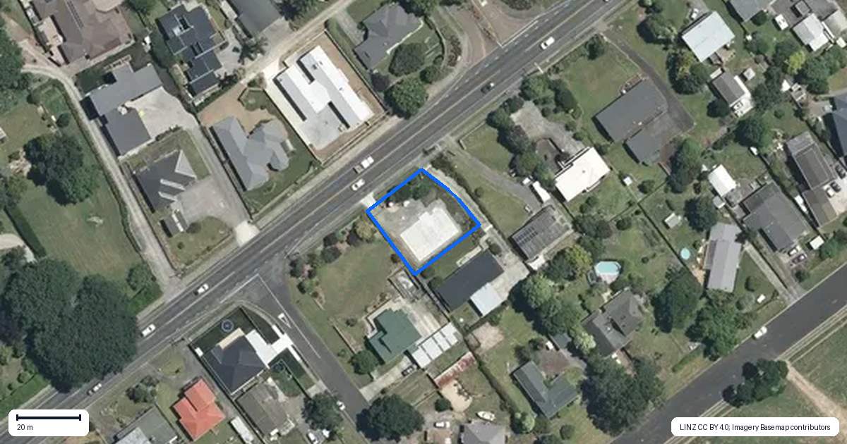 Property context map for 488A Thames Street, Morrinsville