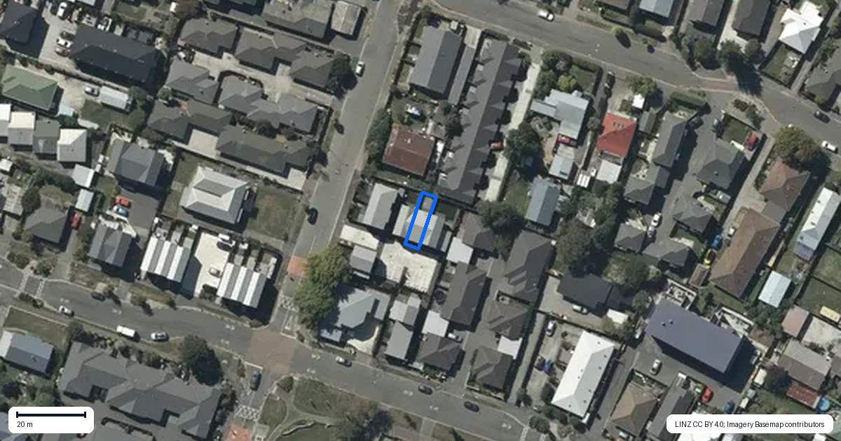 Property context map for 2/58 Grafton Street, Waltham, Christchurch