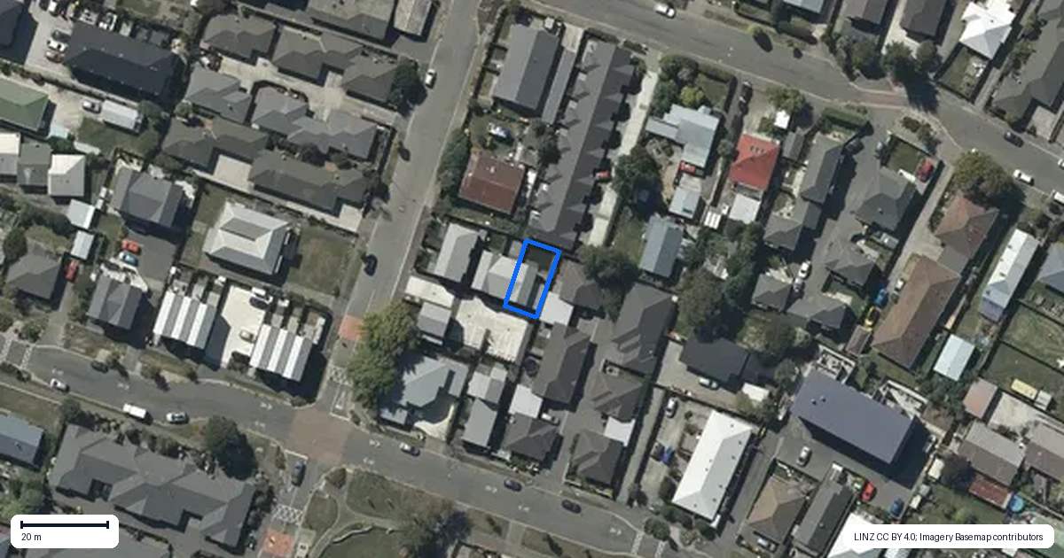 Property context map for 3/58 Grafton Street, Waltham, Christchurch