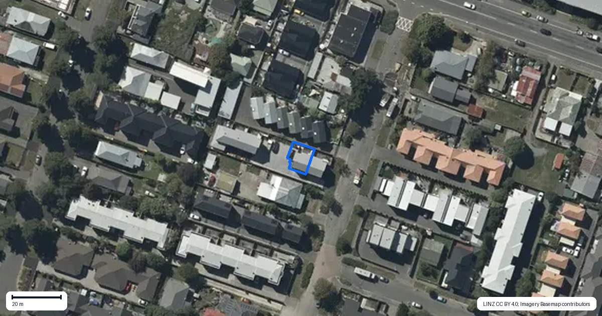 Property context map for 2/65 Thackeray Place, Waltham, Christchurch