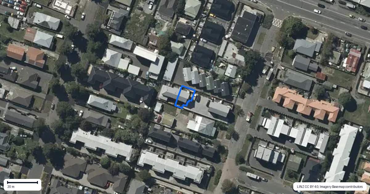 Property context map for 3/65 Thackeray Place, Waltham, Christchurch