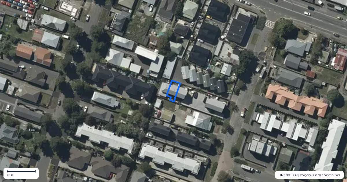 Property context map for 4/65 Thackeray Place, Waltham, Christchurch