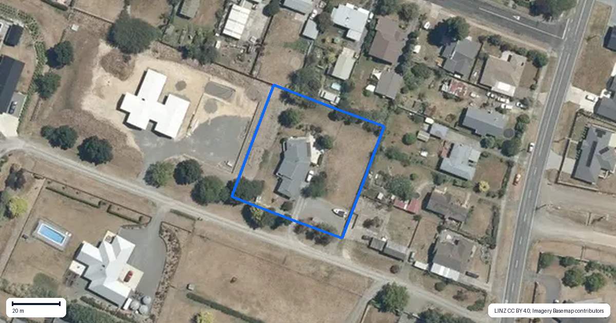 Property context map for 6 Rose Street, Waipukurau