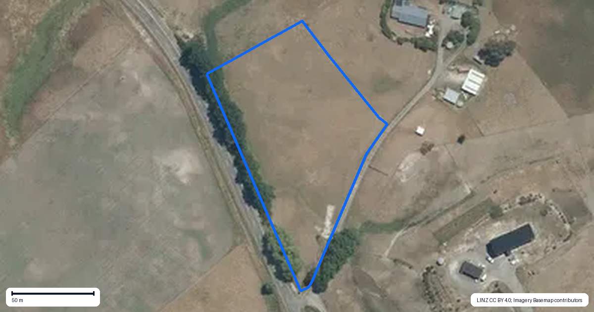 Property context map for 277 Elsthorpe Road, Otane