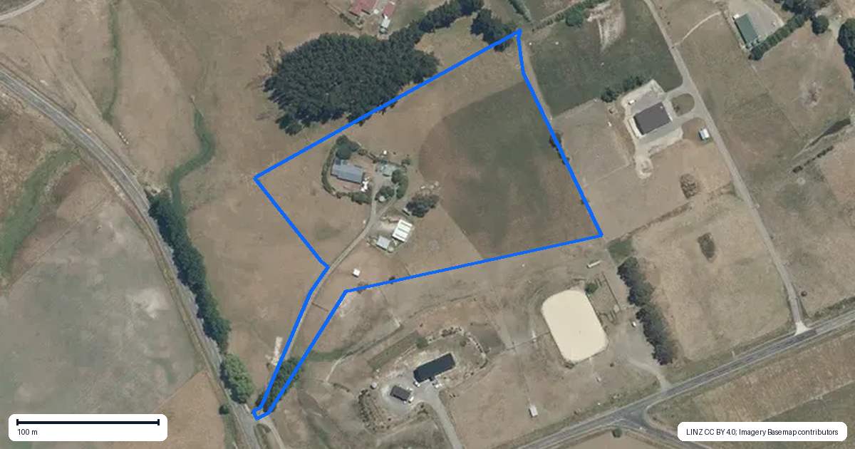 Property context map for 279 Elsthorpe Road, Otane