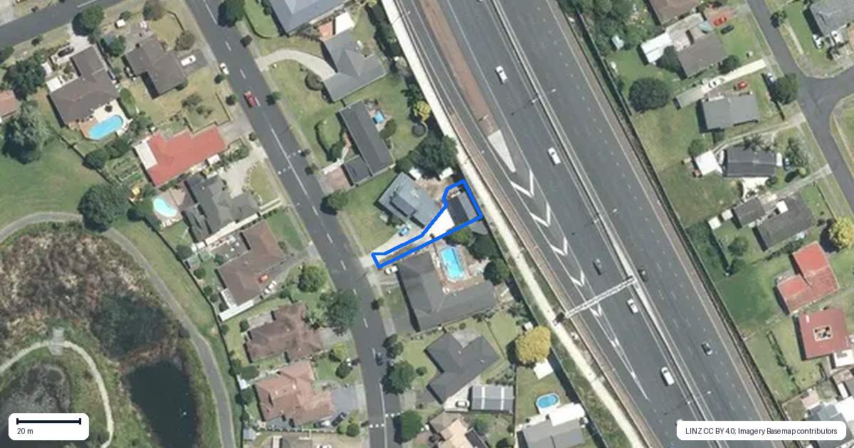 Property context map for 25A Brylee Drive, Conifer Grove, Takanini