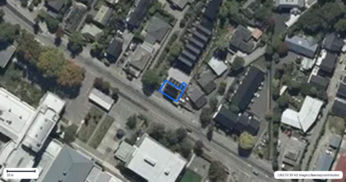 Property context map for 1/44 Creyke Road, Ilam, Christchurch