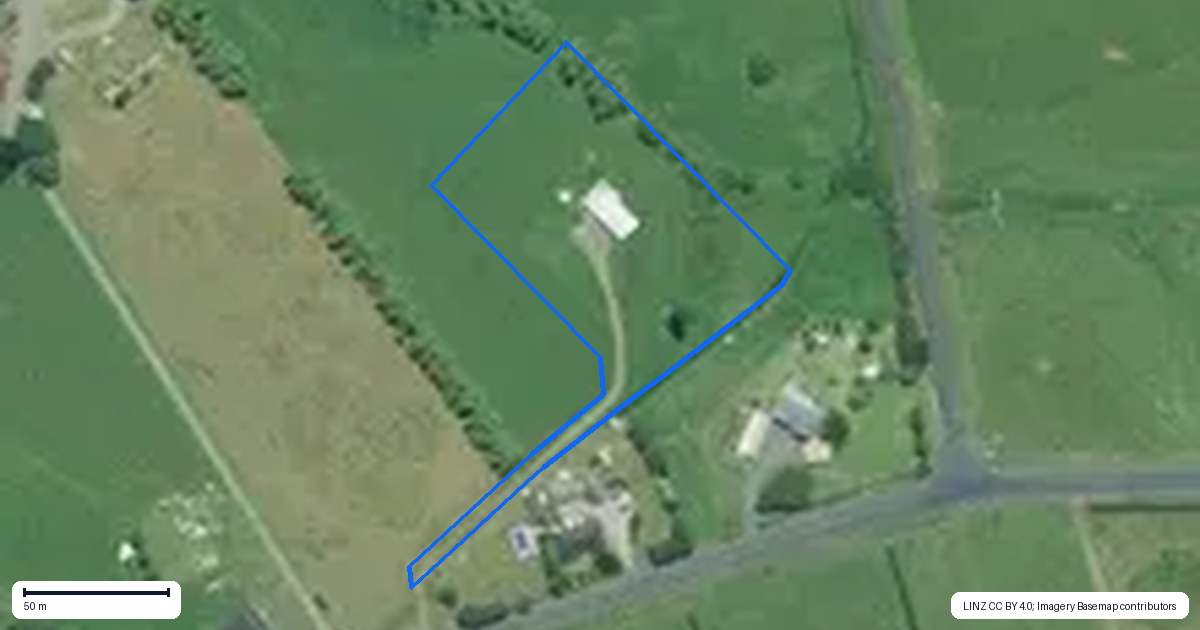 Property context map for 1262 Tauhei Road, Tauhei