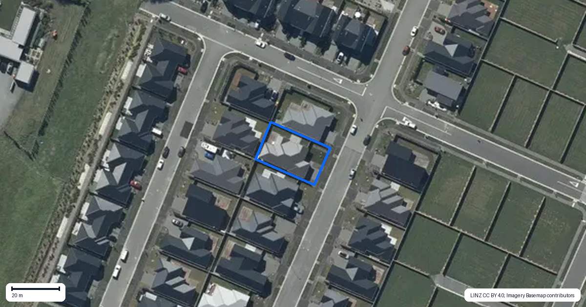 Property context map for 21 Matai Springs Drive, Halswell, Christchurch