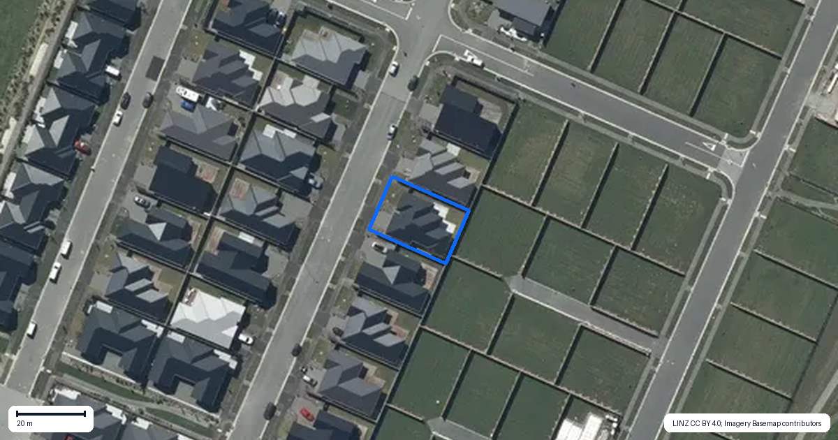 Property context map for 20 Matai Springs Drive, Halswell, Christchurch
