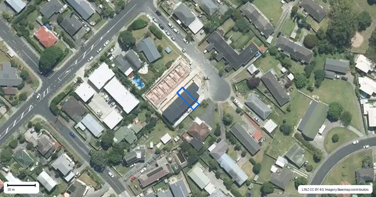 Property context map for 7B Liston Street, Northcote, Auckland