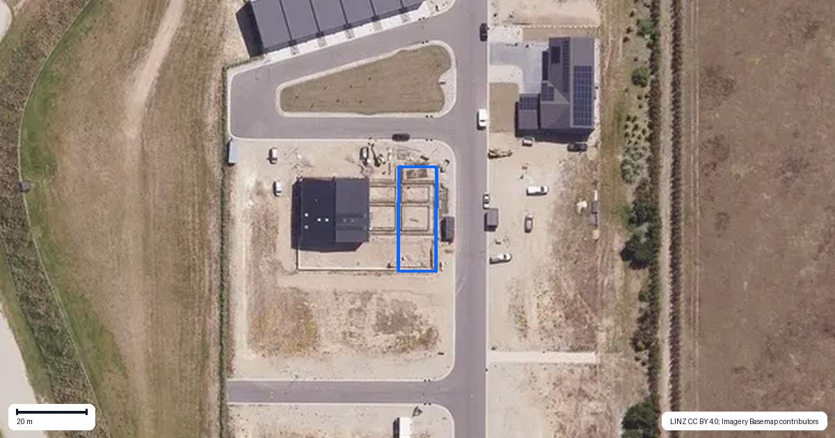 Property context map for 1A Spillane Grove, Cromwell