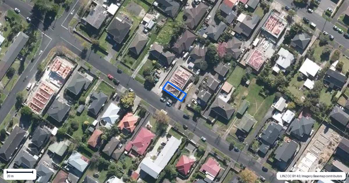 Property context map for 1/19 Alverston Street, Waterview, Auckland