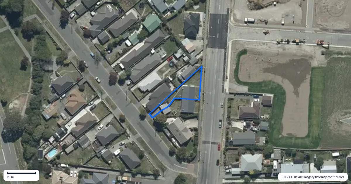 Property context map for 1/285 Bower Avenue, North New Brighton, Christchurch