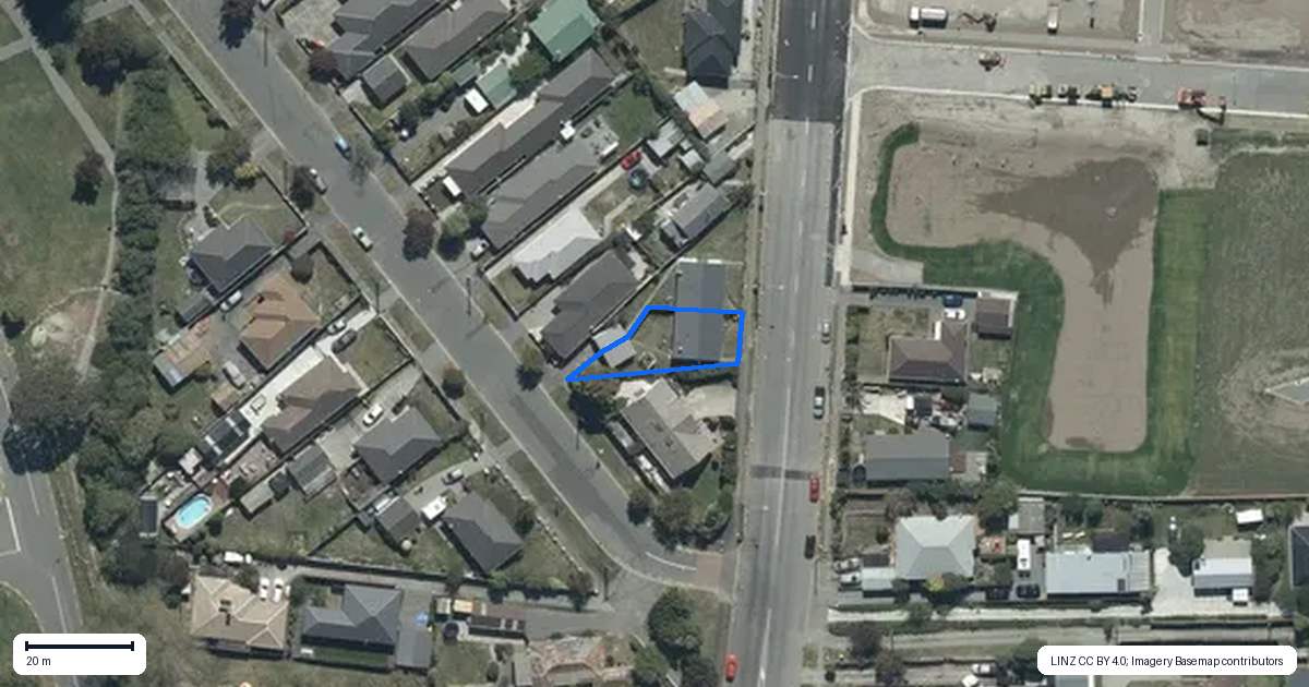 Property context map for 2/285 Bower Avenue, North New Brighton, Christchurch
