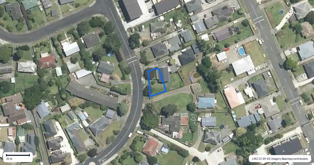 Property context map for 40C Bowater Place, Manurewa, Auckland