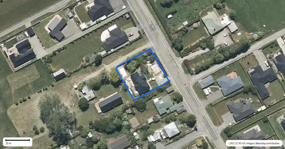 Property context map for 68 Te Ngawai Road, Pleasant Point