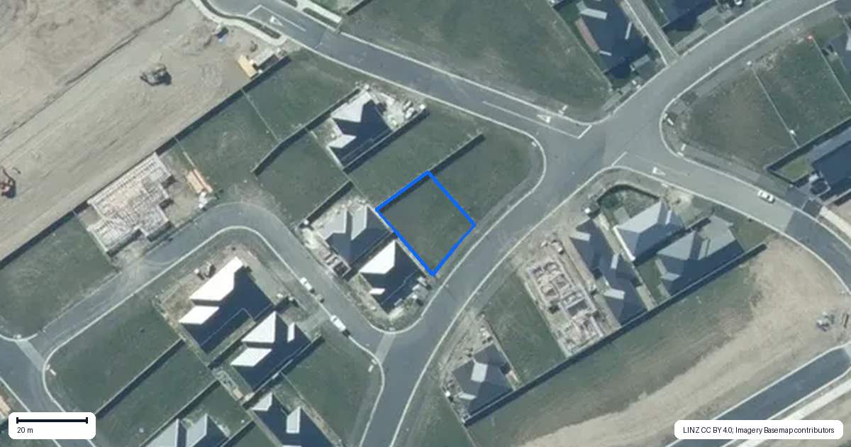 Property context map for 30 Monarch Drive, Rolleston