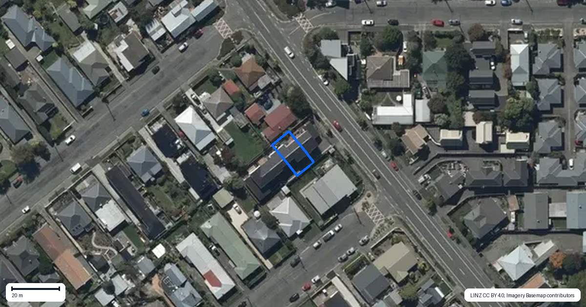Property context map for 41B Strickland Street, Sydenham, Christchurch