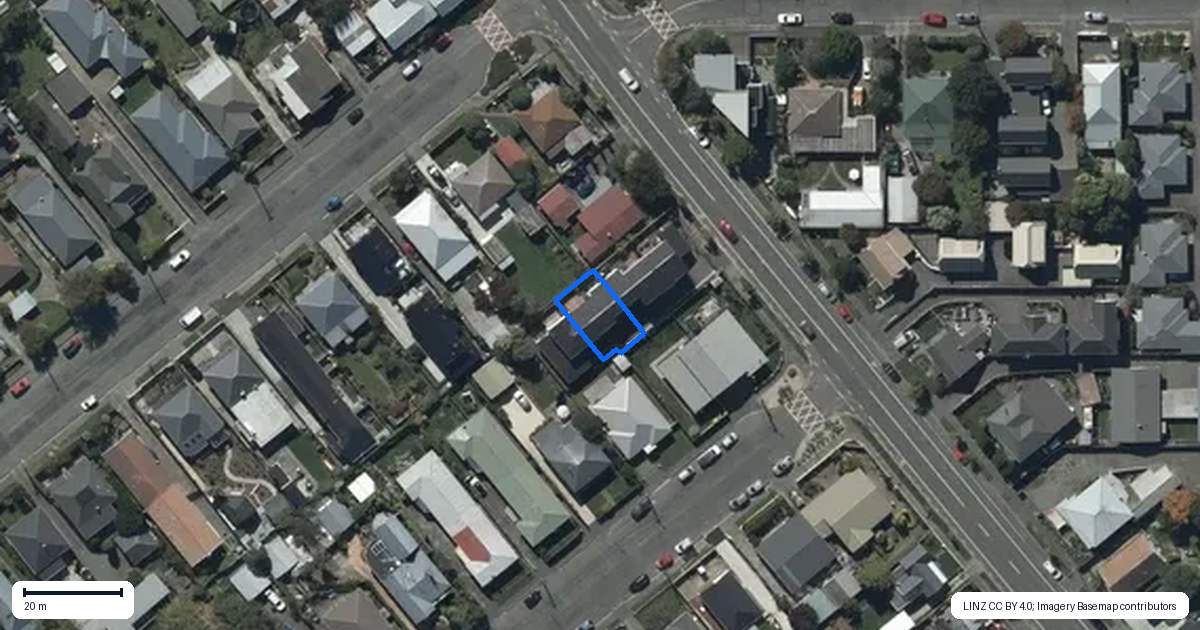 Property context map for 41C Strickland Street, Sydenham, Christchurch