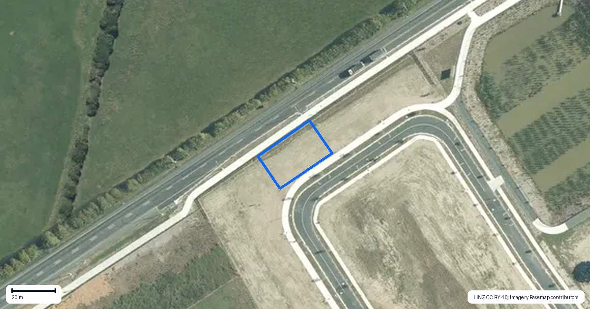 Property context map for 23 Kakano Street, Clevedon