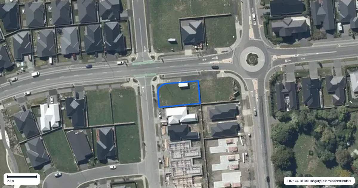 Property context map for 56 Whites Tramway Road, Halswell, Christchurch