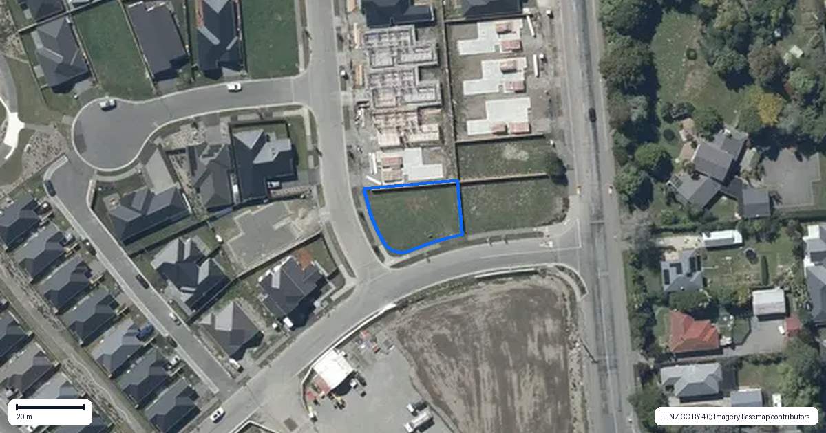 Property context map for 51 Comer Street, Halswell, Christchurch
