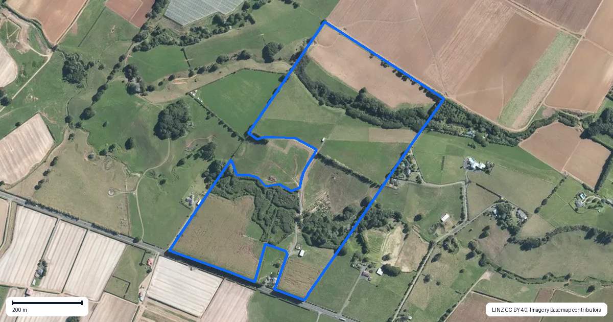 Property context map for 640A Waiuku Road, Mauku, Pukekohe