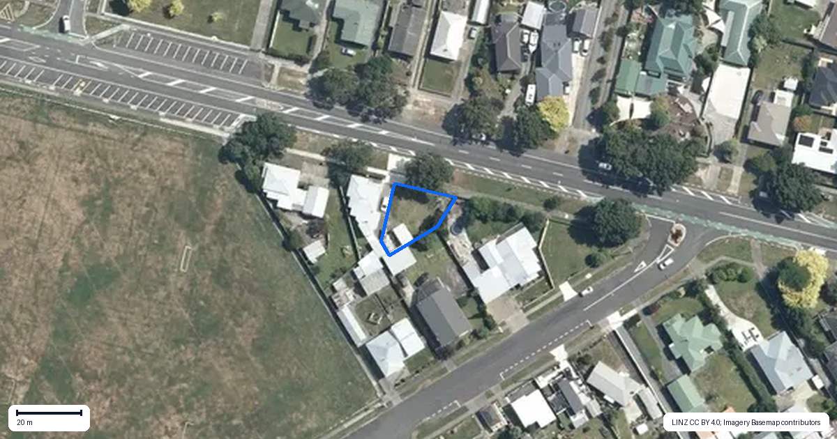 Property context map for 125 North Street, Feilding