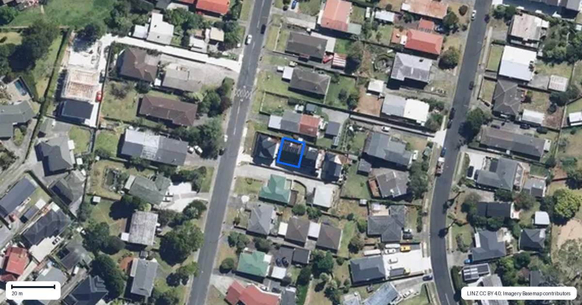 Property context map for 38B Udys Road, Pakuranga, Auckland