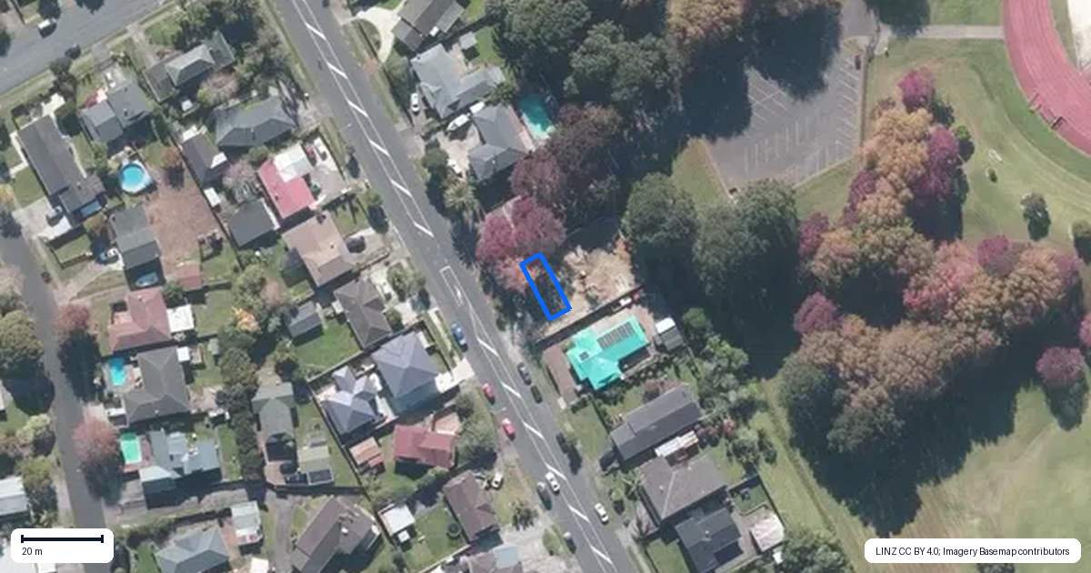 Property context map for 38B Cascades Road, Pakuranga Heights, Auckland