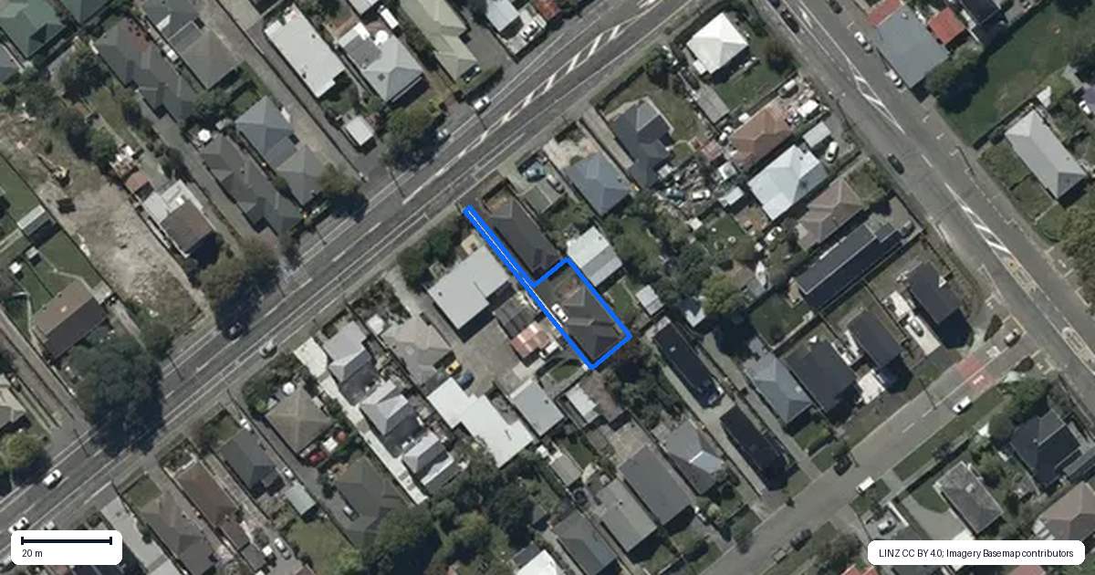 Property context map for 98A Milton Street, Somerfield, Christchurch