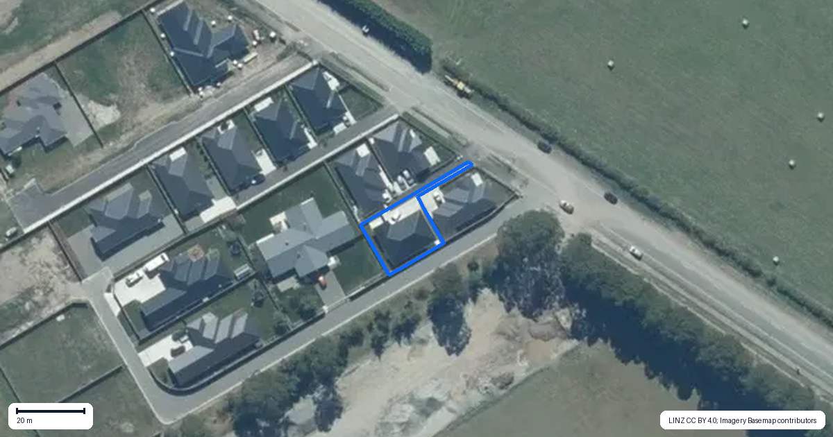 Property context map for 331B Lincoln Rolleston Road, Rolleston