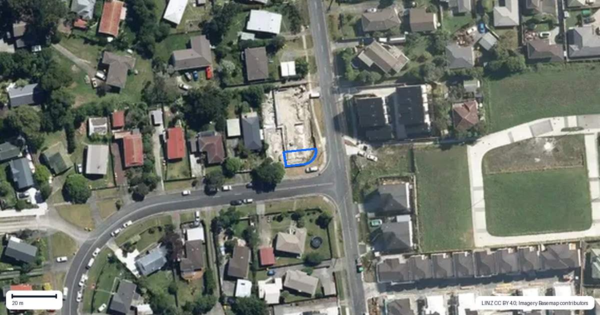 Property context map for 1 Kellett Road, Ranui, Auckland