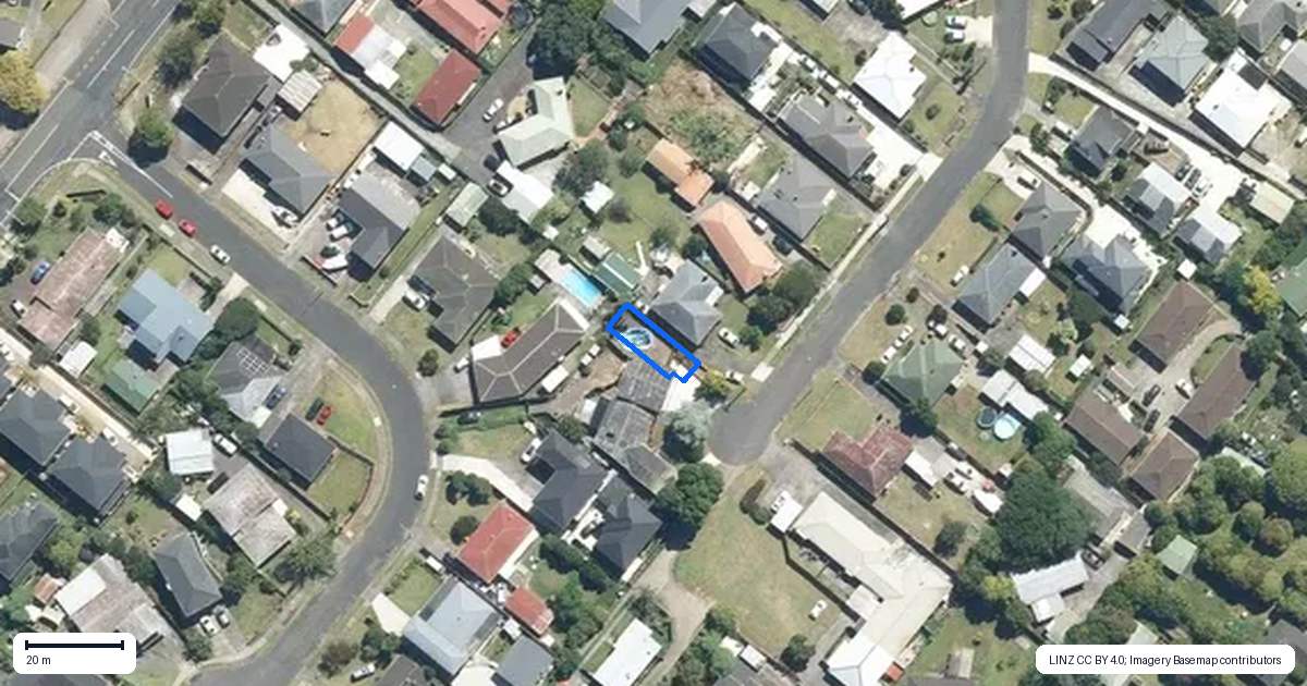 Property context map for 1/19 McDonald Road, Papatoetoe, Auckland