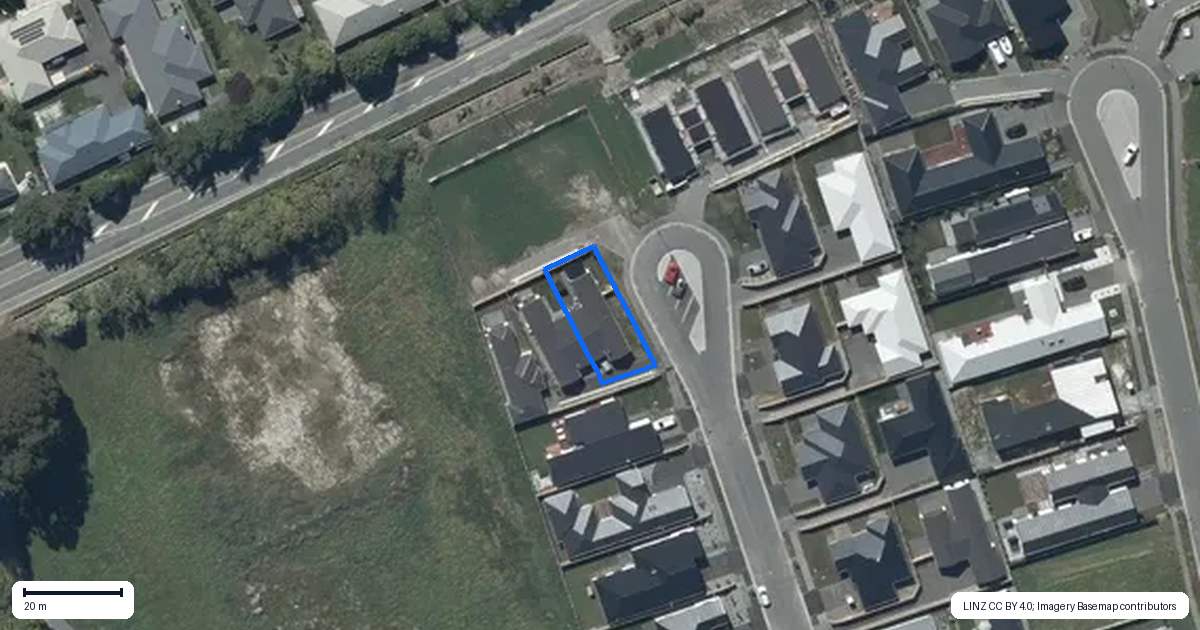 Property context map for 17 Eccles Place, Halswell, Christchurch