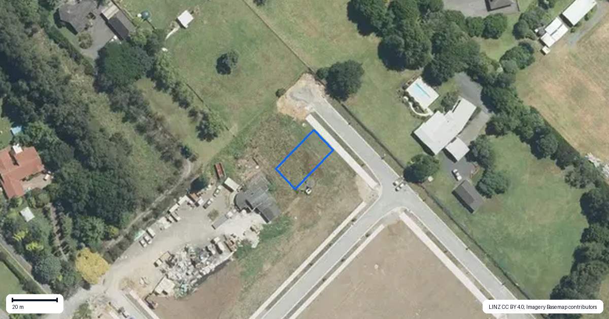Property context map for 92 Papaka Road, Karaka, Papakura