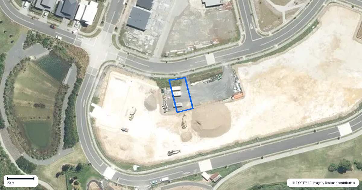 Property context map for 134 Pepene Avenue, Takanini, Auckland