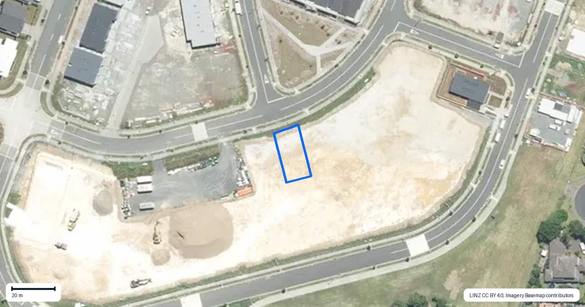 Property context map for 124 Pepene Avenue, Takanini, Auckland