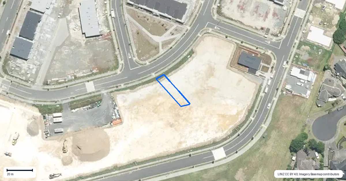 Property context map for 120 Pepene Avenue, Takanini, Auckland
