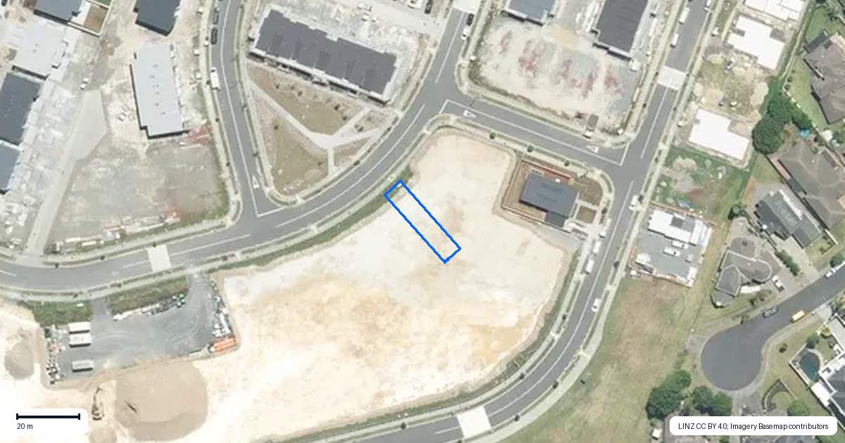 Property context map for 114 Pepene Avenue, Takanini, Auckland