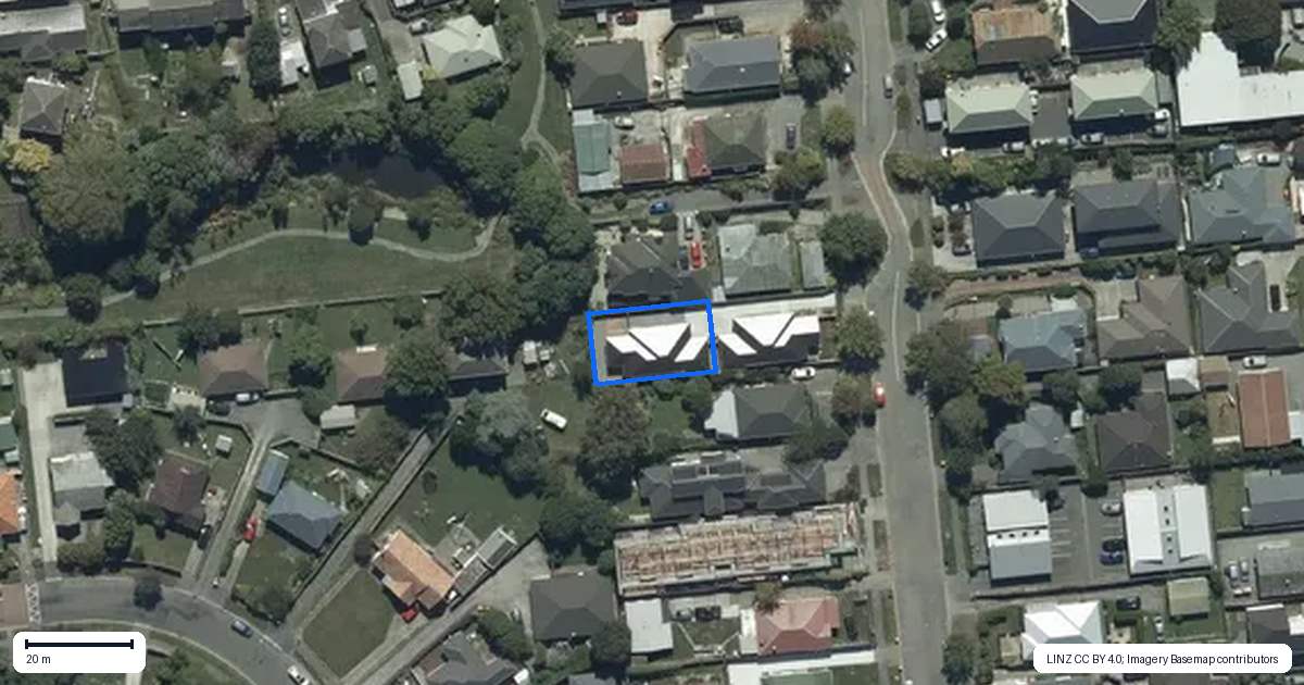 Property context map for 95B Rattray Street, Riccarton, Christchurch