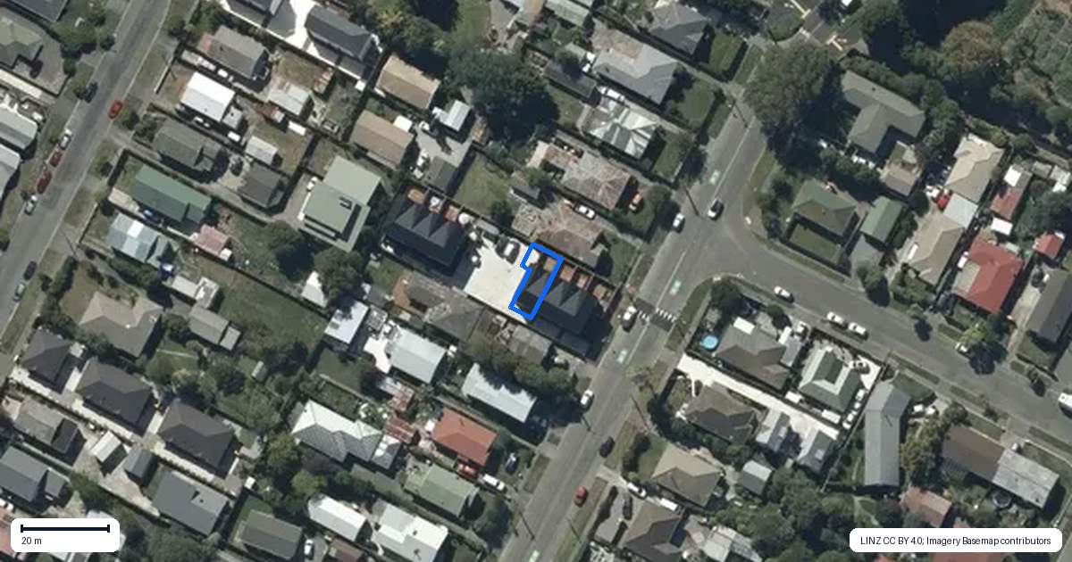 Property context map for 4/107 Smith Street, Woolston, Christchurch