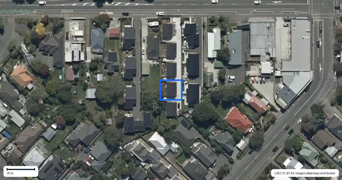 Property context map for 4/152 Woodham Road, Linwood, Christchurch