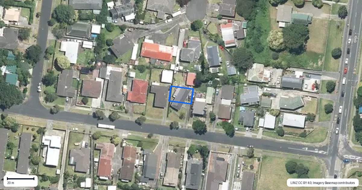 Property context map for 7B Waimai Avenue, Weymouth, Auckland