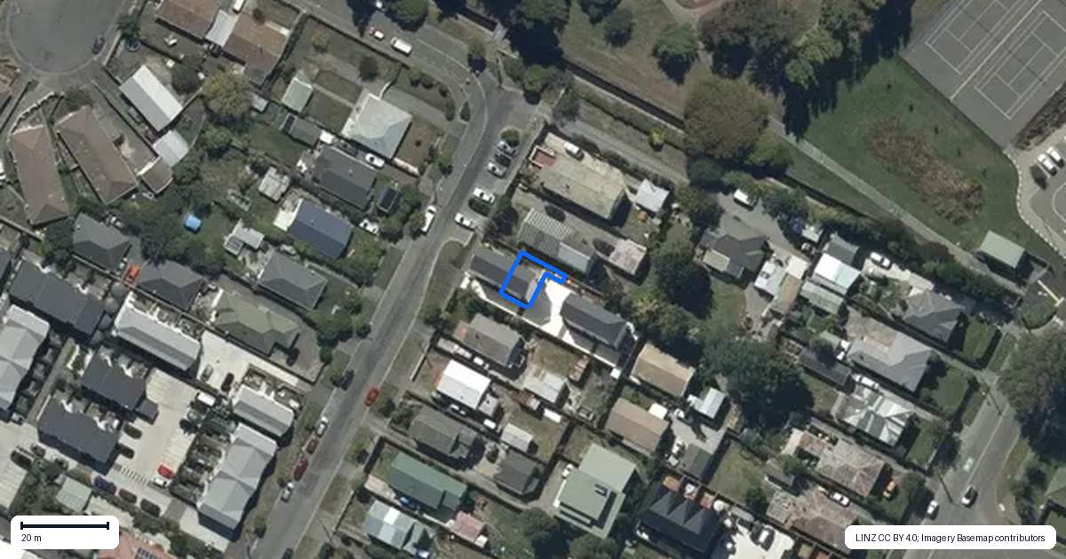 Property context map for 2/114 Mackworth Street, Woolston, Christchurch