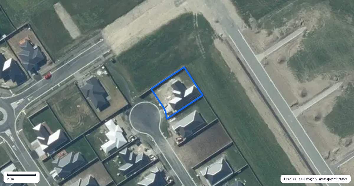 Property context map for 16 Joblin Street, Darfield